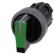 3SU1032-2BN40-0AA0 SIEMENS Selector switch, illuminable, 22 mm, round, plastic with metal front ring, green,..