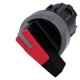 3SU1032-2CF20-0AA0 SIEMENS selector, iluminable, 22 mm, redondo, plástico con anillo frontal de metal, rojo,..