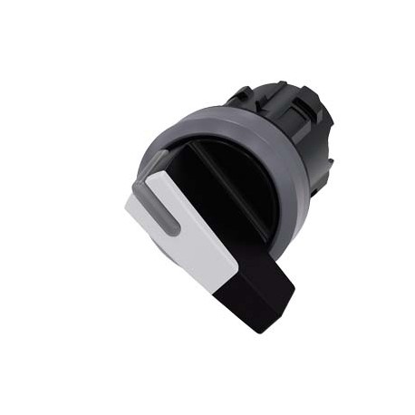 3SU1032-2CF60-0AA0 SIEMENS Selector switch, illuminable, 22 mm, round, plastic with metal front ring, white,..