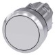 3SU1050-0AA60-0AA0 SIEMENS Pushbutton, 22 mm, round, metal, shiny, white, pushbutton, flat, latching, Push-t..