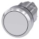 3SU1050-0AB60-0AA0 SIEMENS Pushbutton, 22 mm, round, metal, shiny, white, pushbutton, flat momentary contact..