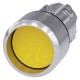 3SU1050-0CB30-0AA0 SIEMENS Pushbutton, 22 mm, round, metal, shiny, yellow, Front ring, raised, momentary con..