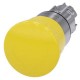3SU1050-1HB30-0AA0 SIEMENS Mushroom pushbutton, 22 mm, round, metal, shiny, yellow, 40 mm, positive latching..