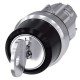 3SU1050-4BL21-0AA0 SIEMENS RONIS key-operated switch, 22 mm, round, metal, shiny, lock number SB30, with 2 k..