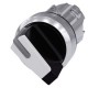 3SU1052-2BC60-0AA0 SIEMENS Selector switch, illuminable, 22 mm, round, metal, shiny, white, selector switch,..