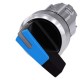3SU1052-2CC50-0AA0 SIEMENS Selector switch, illuminable, 22 mm, round, metal, shiny, blue, selector switch, ..