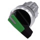 3SU1052-2CF40-0AA0 SIEMENS selector, iluminable, 22 mm, redondo, metal, brillante, verde, selector, largo, 2..