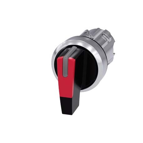 3SU1052-2CP20-0AA0 SIEMENS Selector switch, illuminable, 22 mm, round, metal, shiny, red, selector switch, l..