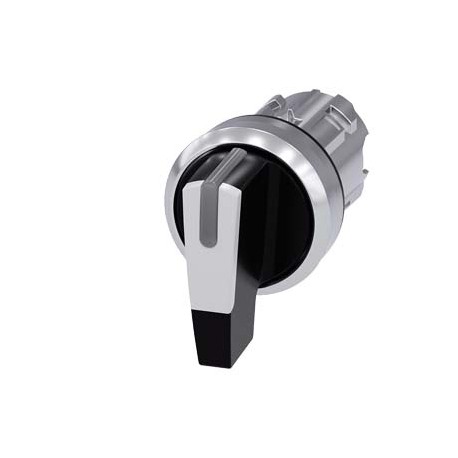 3SU1052-2CP60-0AA0 SIEMENS selettore, illuminabile, 22 mm, rotondo, in metallo, lucido, bianco, selettore, l..