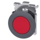 3SU1060-0JA20-0AA0 SIEMENS pulsador, 30 mm, redondo, metal, mate, rojo, anillo frontal para montaje rasante,..