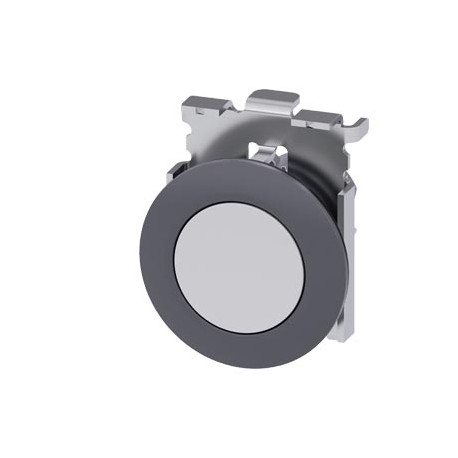 3SU1060-0JA60-0AA0 SIEMENS Pushbutton, 30 mm, round, metal, matte, white, front ring for flush installation,..