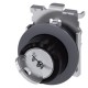 3SU1060-4LF21-0AA0 SIEMENS RONIS key-operated switch, 30 mm, round, metal, matte, front ring for flush insta..