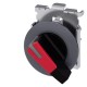 3SU1062-2EC20-0AA0 SIEMENS Selector switch, illuminable, 30 mm, round, metal, matte, red, selector switch, l..