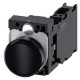 3SU1100-0AB10-3FA0 SIEMENS Pushbutton, 22 mm, round, plastic, black, pushbutton, flat, momentary contact typ..