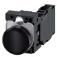 3SU1100-0AB10-1FA0 SIEMENS Pushbutton, 22 mm, round, plastic, black, pushbutton, flat, momentary contact typ..