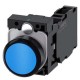 3SU1100-0AB50-1FA0 SIEMENS Pushbutton, 22 mm, round, plastic, blue, pushbutton, flat, momentary contact type..