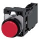 3SU1100-0BB20-1FA0 SIEMENS Pushbutton, 22 mm, round, plastic, red, pushbutton, raised, momentary contact typ..