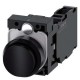3SU1100-0BB10-1FA0 SIEMENS Pushbutton, 22 mm, round, plastic, black, pushbutton, raised, momentary contact t..