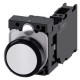 3SU1100-0AB60-3FA0 SIEMENS Pushbutton, 22 mm, round, plastic, white, pushbutton, flat, momentary contact typ..