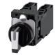 3SU1100-2BL60-1LA0 SIEMENS Selector switch, illuminable, 22 mm, round, plastic, white, selector switch, shor..