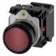 3SU1102-0AB20-3CA0 SIEMENS Illuminated pushbutton, 22 mm, round, plastic, red, pushbutton, flat, momentary c..