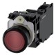 3SU1102-0AB20-3FA0 SIEMENS Illuminated pushbutton, 22 mm, round, plastic, red, pushbutton, flat, momentary c..
