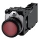 3SU1102-0AB20-1FA0 SIEMENS pulsador luminoso, 22 mm, redondo, plástico, rojo, botón, rasante, momentáneo, co..