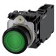 3SU1102-0AB40-1FA0 SIEMENS Illuminated pushbutton, 22 mm, round, plastic, green, pushbutton, flat, momentary..
