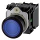 3SU1102-0AB50-1BA0 SIEMENS Illuminated pushbutton, 22 mm, round, plastic, blue, pushbutton, flat, momentary ..