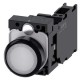 3SU1102-0AB60-3FA0 SIEMENS Illuminated pushbutton, 22 mm, round, plastic, white, pushbutton, flat, momentary..