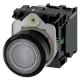 3SU1102-0AB70-1BA0 SIEMENS Illuminated pushbutton, 22 mm, round, plastic, clear, pushbutton, flat, momentary..