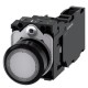 3SU1102-0AB70-1FA0 SIEMENS Illuminated pushbutton, 22 mm, round, plastic, clear, pushbutton, flat, momentary..