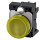 3SU1102-6AA30-1AA0 SIEMENS Indicator lights, 22 mm, round, plastic, yellow, lens, smooth, with holder, LED m..