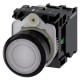 3SU1103-0AB60-1BA0 SIEMENS Illuminated pushbutton, 22 mm, round, plastic, white, pushbutton, flat, momentary..