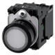 3SU1103-0AB70-1BA0 SIEMENS Illuminated pushbutton, 22 mm, round, plastic, clear, pushbutton, flat, momentary..
