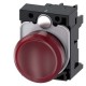 3SU1103-6AA20-1AA0 SIEMENS Indicator lights, 22 mm, round, plastic, red, lens, smooth, with holder, LED modu..