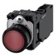 3SU1106-0AB20-1FA0 SIEMENS Illuminated pushbutton, 22 mm, round, plastic, red, pushbutton, flat, momentary c..