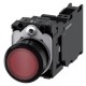 3SU1106-0AB20-3FA0 SIEMENS Illuminated pushbutton, 22 mm, round, plastic, red, pushbutton, flat, momentary c..