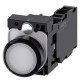 3SU1106-0AB60-1FA0 SIEMENS Illuminated pushbutton, 22 mm, round, plastic, white, pushbutton, flat, momentary..