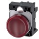 3SU1106-6AA20-1AA0 SIEMENS Indicator lights, 22 mm, round, plastic, red, lens, smooth, with holder, LED modu..