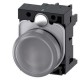 3SU1106-6AA70-1AA0 SIEMENS Indicator lights, 22 mm, round, plastic, clear, lens, smooth, with holder, LED mo..