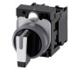 3SU1130-2BM60-1NA0 SIEMENS Selector switch, illuminable, 22 mm, round, plastic with metal front ring, white,..