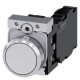 3SU1150-0AB60-1FA0 SIEMENS Pushbutton, 22 mm, round, metal, shiny, white, pushbutton, flat, momentary contac..
