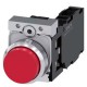 3SU1150-0BB20-1FA0 SIEMENS Pushbutton, 22 mm, round, metal, shiny, red, pushbutton, raised, momentary contac..