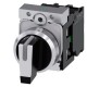 3SU1150-2BL60-1NA0 SIEMENS selector, iluminable, 22 mm, redondo, metal, brillante, blanco, selector, corto, ..