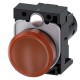 3SU1201-6AB00-1AA0 SIEMENS Indicator lights, compact, 22 mm, round, plastic, amber, lens, smooth, with holde..