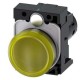 3SU1201-6AB30-1AA0 SIEMENS Indicator lights, compact, 22 mm, round, plastic, yellow, lens, smooth, with hold..