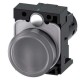 3SU1201-6AF70-1AA0 SIEMENS Indicator lights, compact, 22 mm, round, plastic, clear, lens, smooth, with holde..