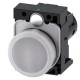 3SU1201-6AF60-1AA0 SIEMENS Indicator lights, compact, 22 mm, round, plastic, white, lens, smooth, with holde..
