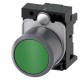 3SU1230-0EB40-0AA0 SIEMENS pulsador, compacto, con carrera prolongada (12 mm), 22 mm, redondo, plástico con ..